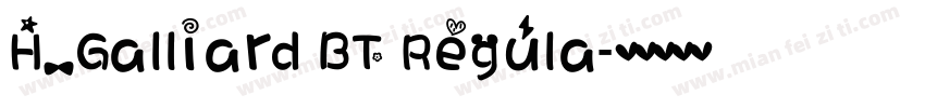 H_Galliard BT Regula字体转换